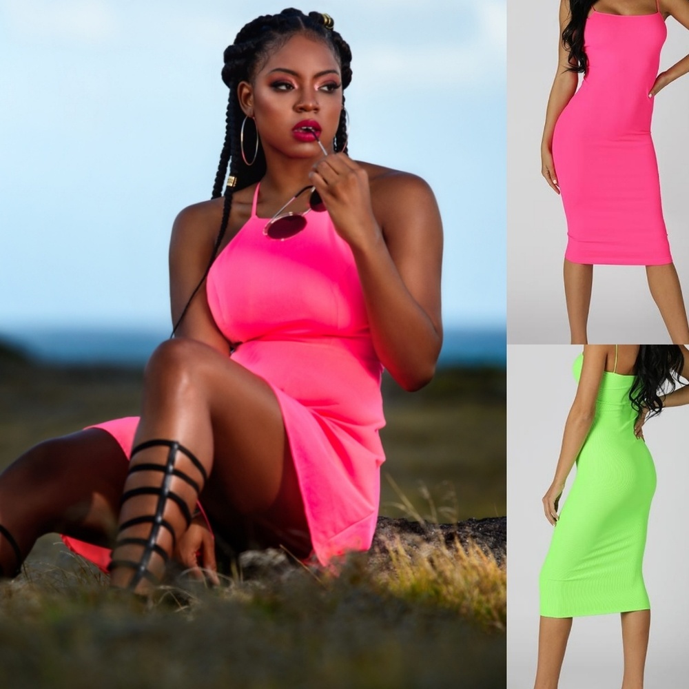 Cami strap bodycon dress